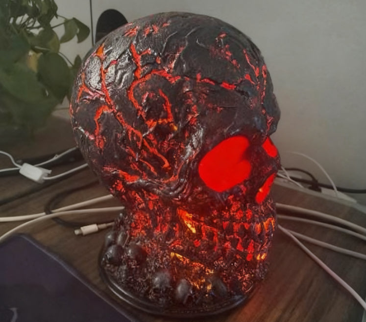 GrimGlow™ Skull Lamp