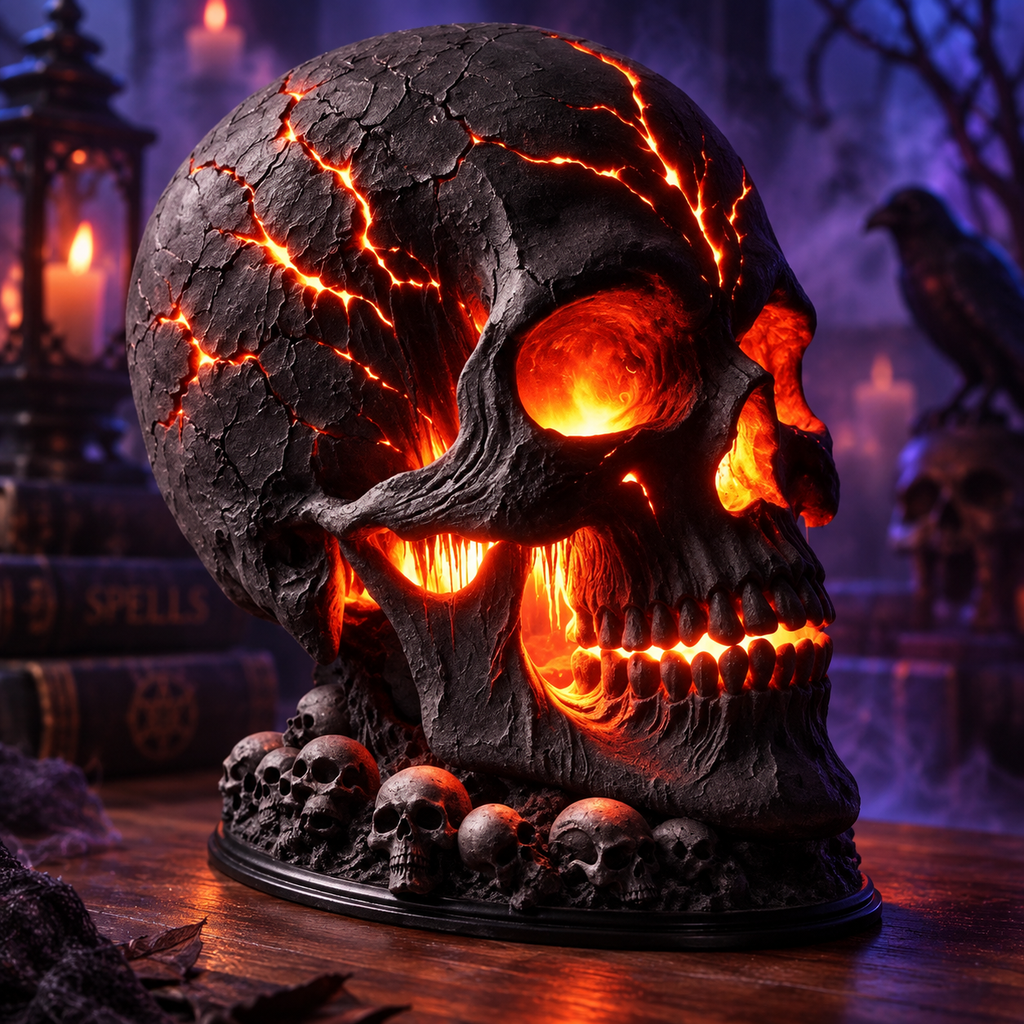 GrimGlow™ Skull Lamp